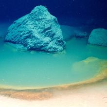 Underwater brine pool